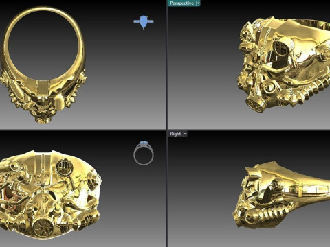 Fallout Ring 3D Figuries Ready To Print 3D Print Model
