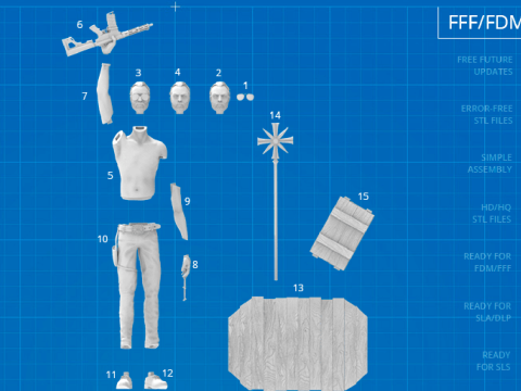 Joseph Seed 3D Figuries Ready To Print 3D Print Model