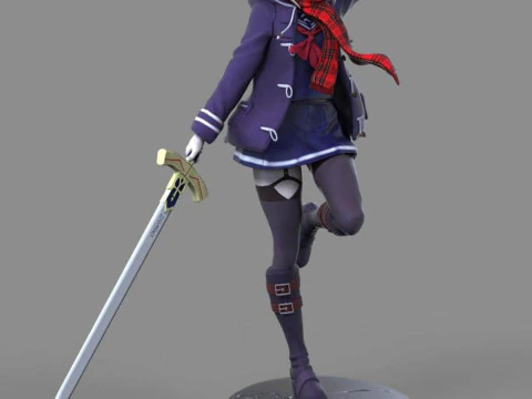 Misteriosa Heroína X Alter Figuras 3D Listas Para Imprimir Modelo de impresión 3D