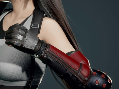 Tifa-FF7 Ready To Print 3D प्रिंट मॉडल
