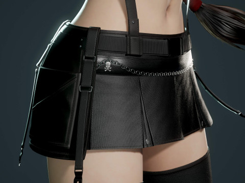 Tifa-FF7 Ready To Print 3D प्रिंट मॉडल