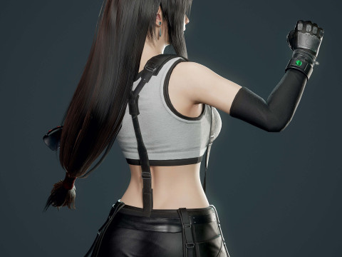 Tifa-FF7 Ready To Print 3D प्रिंट मॉडल