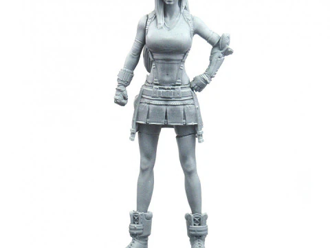 Tifa pronta para imprimir Modelo de Impressão 3D