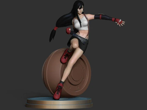 티파 록하트(Tifa Lockhart) 인쇄 준비 완료 3D 프린트 모델