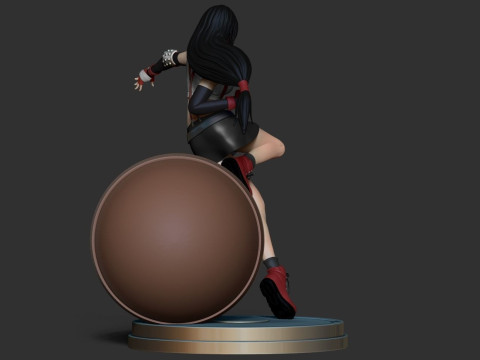 Tifa Lockhart Ready To Print 3D Baskı Modeli