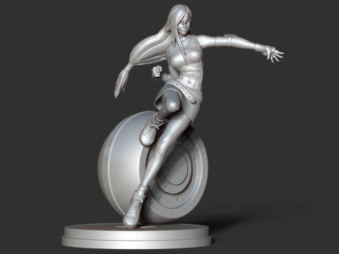 Tifa Lockhart Ready To Print 3D Baskı Modeli