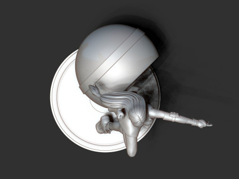 Tifa Lockhart Ready To Print 3D Baskı Modeli