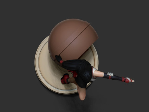 Tifa Lockhart Ready To Print 3D Baskı Modeli