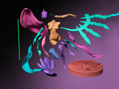 Shiva Final Fantasy Ready To Print 3D Print Model