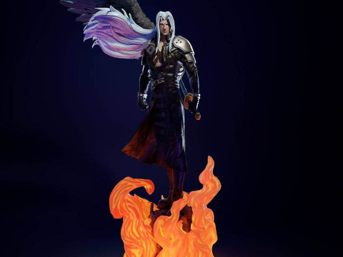 Sephiroth Kingdome Hearts Ready To Print Model do druku 3D