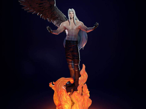 Sephiroth Kingdome Hearts Ready To Print 3D प्रिंट मॉडल