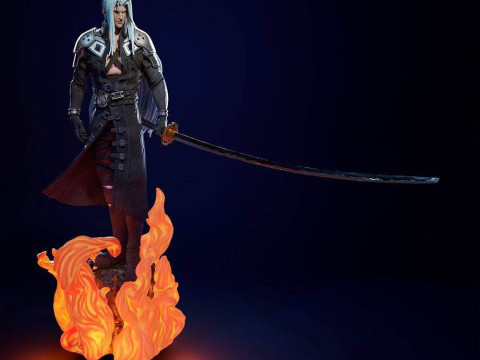 Sephiroth Kingdome Hearts Ready To Print 3D प्रिंट मॉडल