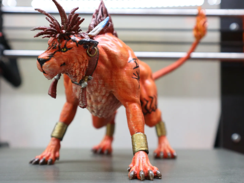 Red Xiii Statue Model Ready To Print 3D प्रिंट मॉडल