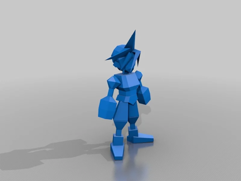 Final Fantasy VII All Charachters Low Poly Ready To Print 3D Baskı Modeli