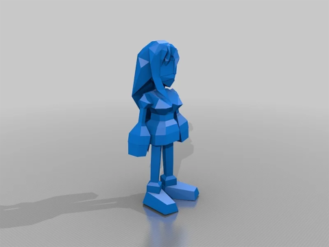 Final Fantasy VII All Charachters Low Poly Ready To Print 3D Baskı Modeli