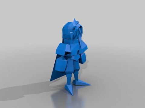 Final Fantasy VII All Charachters Low Poly Ready To Print 3D Baskı Modeli