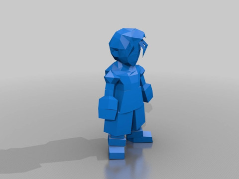 Final Fantasy VII All Charachters Low Poly Ready To Print 3D Baskı Modeli