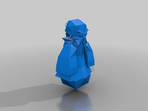Final Fantasy VII All Charachters Low Poly Ready To Print 3D Baskı Modeli