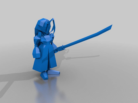 Final Fantasy VII All Charachters Low Poly Ready To Print 3D Baskı Modeli