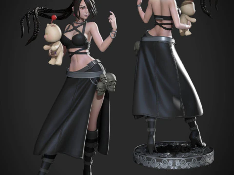 EllaArt Lulu from Final Fantasy X V2 Ready To Print 3D Print Model