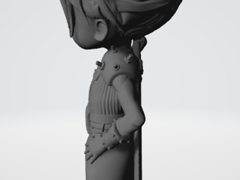 Cloud Strife Chibi Ready To Print 3Dプリントモデル