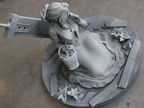 Aerith Ready To Print Model Cetak 3D
