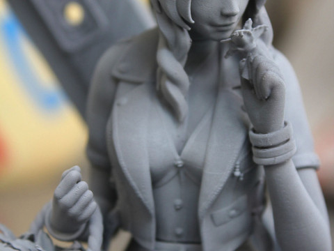 Aerith Ready To Print Model Cetak 3D