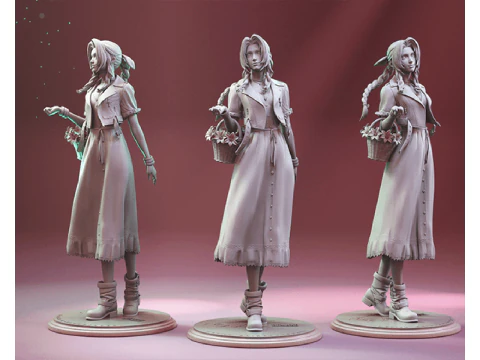 Aerith 3D Figuries Ready To Print 3D Print Model
