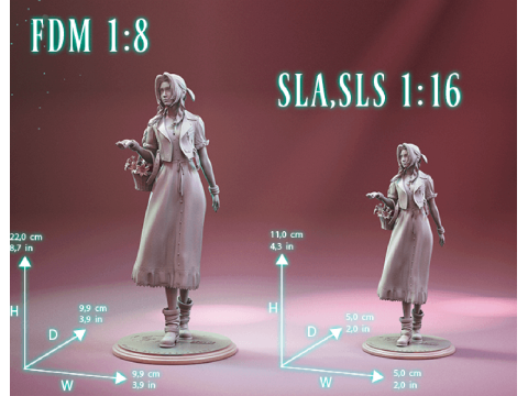 Aerith 3D Figuries Ready To Print 3D Print Model