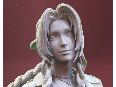 Aerith 3D Figuries Ready To Print 3D Print Model