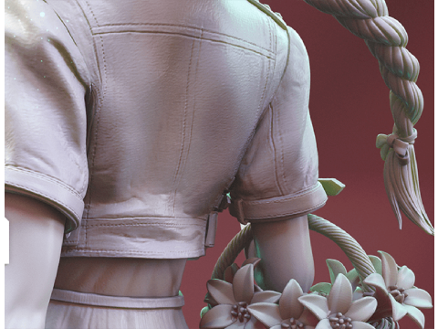 Aerith 3D Figuries Ready To Print 3D Print Model