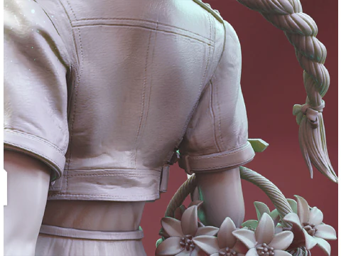 Aerith 3D Figuries Ready To Print 3D Print Model