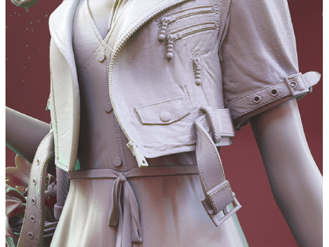 Aerith 3D Figuries Ready To Print 3D Print Model