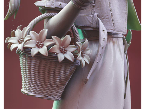Aerith 3D Figuries Ready To Print 3D Print Model