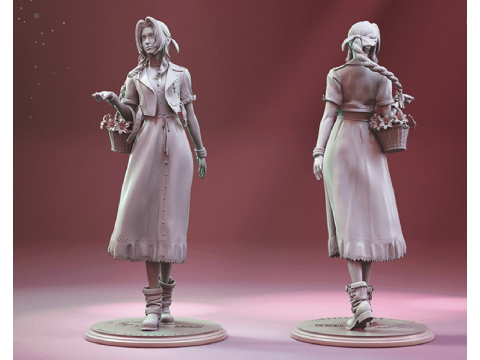 Aerith 3D Figuries Ready To Print 3D Print Model