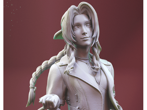 Aerith 3D Figuries Ready To Print 3D Print Model