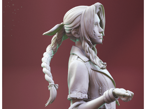 Aerith 3D Figuries Ready To Print 3D Print Model