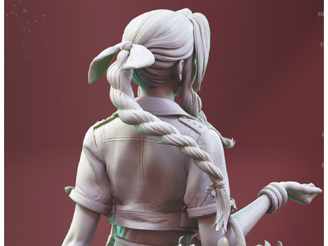 Aerith 3D Figuries Ready To Print 3D Print Model