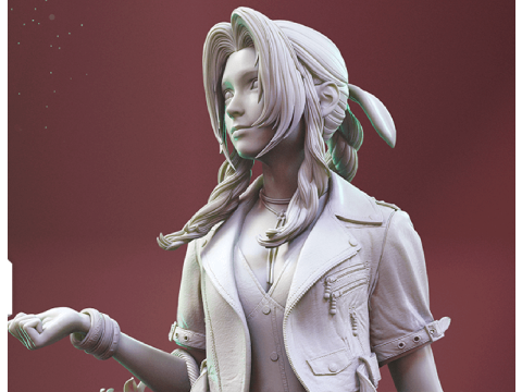 Aerith 3D Figuries Ready To Print 3D Print Model