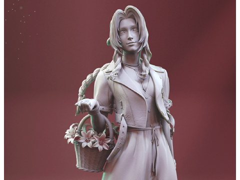 Aerith 3D Figuries Ready To Print 3D Print Model