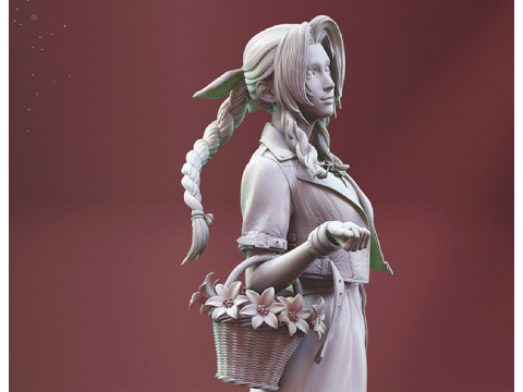 Aerith 3D Figuries Ready To Print 3D Print Model