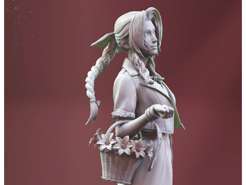 Aerith 3D Figuries Ready To Print 3D Print Model