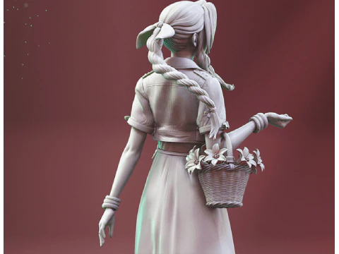 Aerith 3D Figuries Ready To Print 3D Print Model