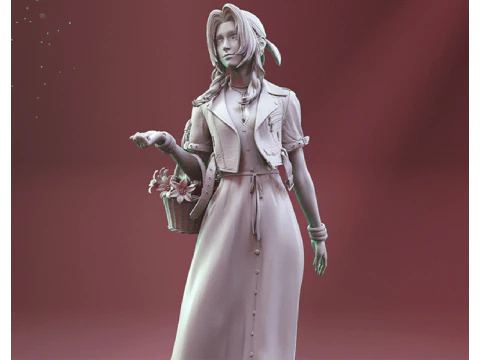 Aerith 3D Figuries Ready To Print 3D Print Model