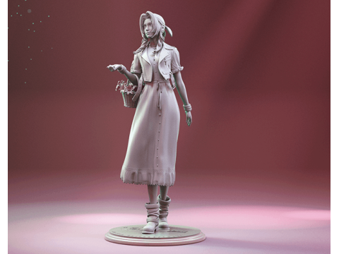 Aerith 3D Figuries Ready To Print 3D Print Model