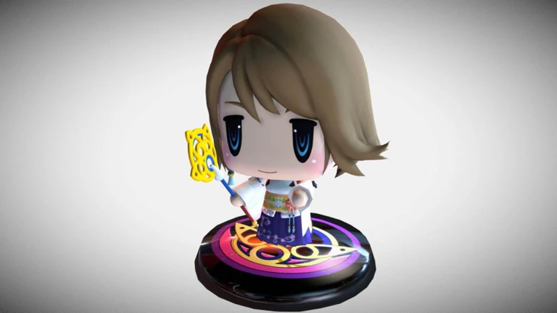 Yuna Figure World of Final Fantasy Ready To Print 3D Print Model .c4d .max .obj .3ds .fbx .stl .blend 