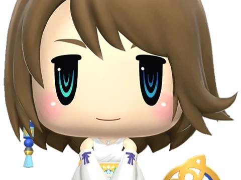 Yuna Figure World of Final Fantasy Ready To Print 3D Print Model