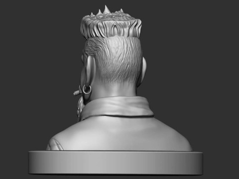 Zombie Hunter Bust Ready To Print 3D 打印模型