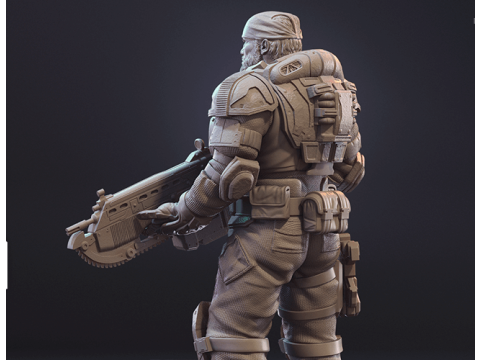 Marcus Fenix Ready To Print 3D-Druckmodell