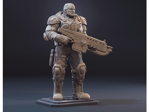 Marcus Fenix Ready To Print 3D-Druckmodell